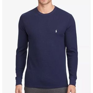 Polo by Ralph Lauren waffle knit pajama shirt